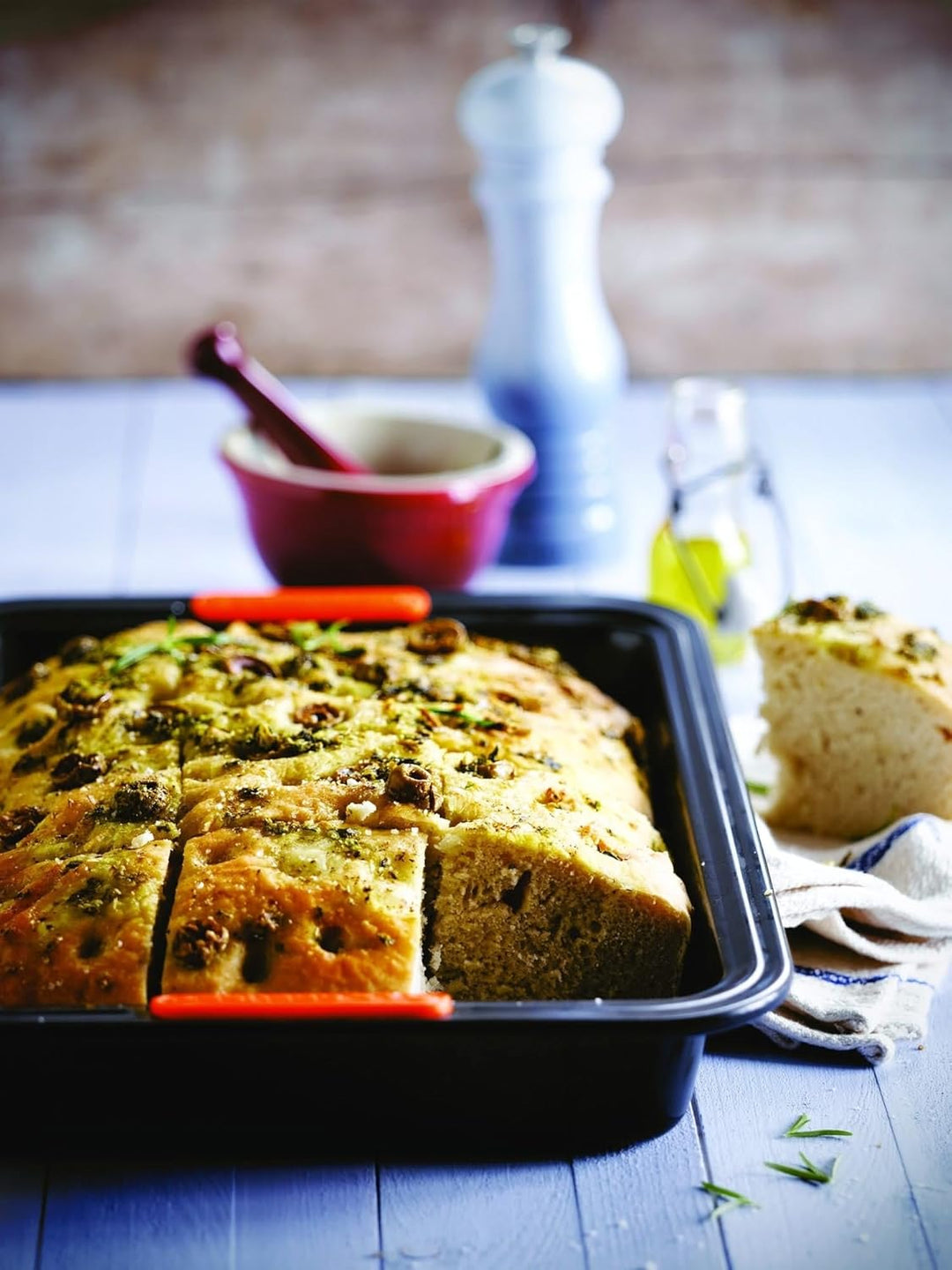 Le Creuset Antihaft Backform, Rechteckig, 33 x 23 cm, Sauerteigbeständig, Aus Karbonstahl gefertigt,