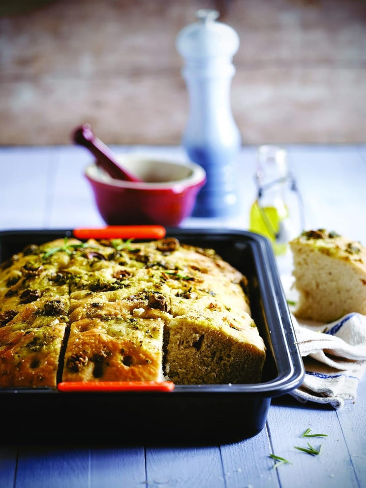 Le Creuset Antihaft Backform, Rechteckig, 33 x 23 cm, Sauerteigbeständig, Aus Karbonstahl gefertigt,