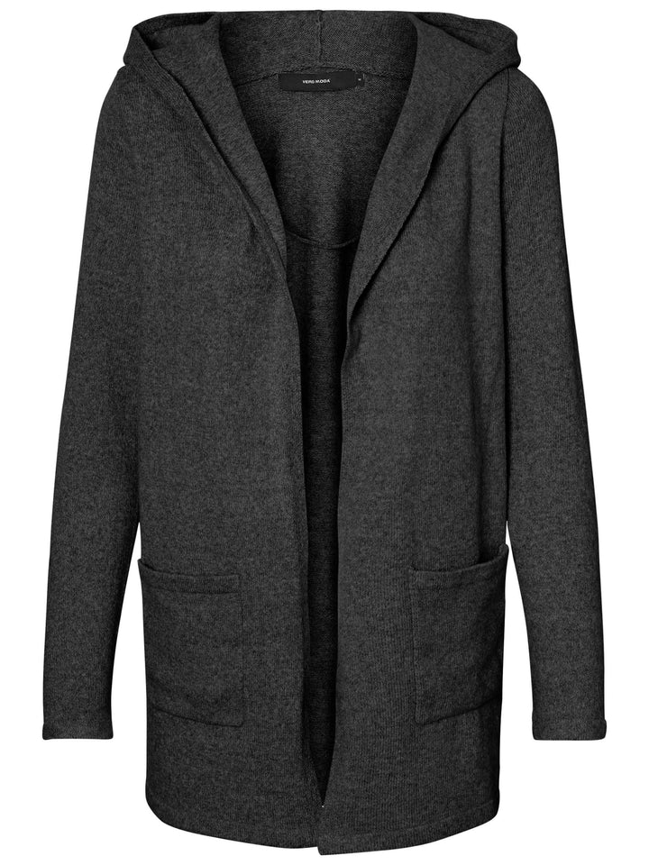 Vero Moda Female Strickjacke VMDOFFY Strickjacke S Dark Grey Melange, S Dark Grey Melange