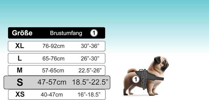 Hundegeschirr mit 3 Metallringankern zur Befestigung an der Brust oder Brust des Hundes, ohne den Ha