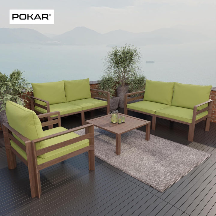 POKAR Loungekissen Sitzkissen Sitzauflagen Stuhl Stuhlkissen für Stuhl Rattanmöbel Gartenmöbel Kisse