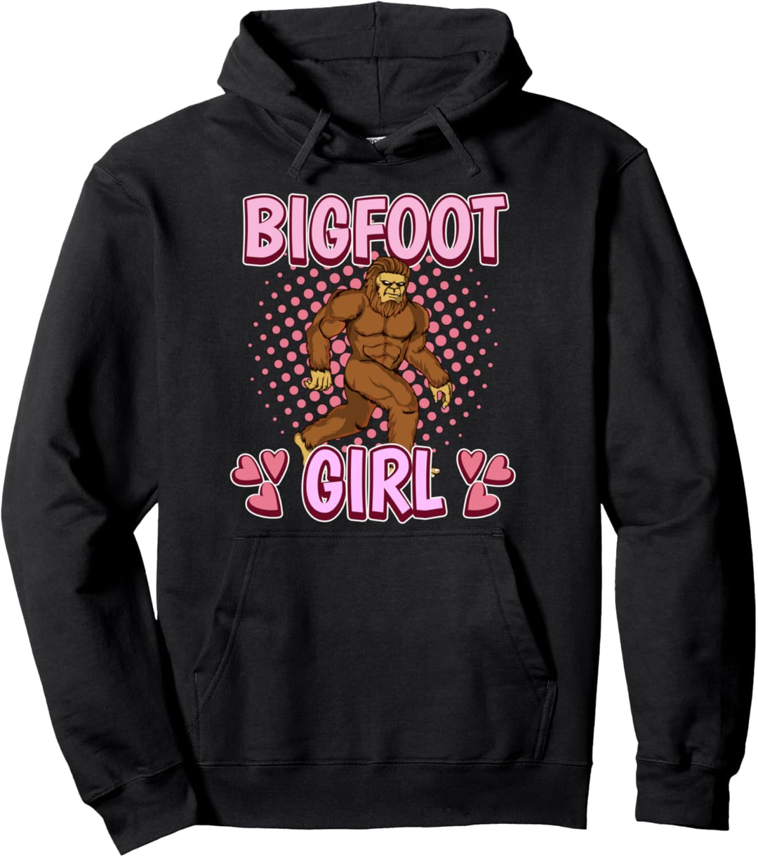 Bigfoot Mädchen Bigfoot Girl Bigfoot Pullover Hoodie