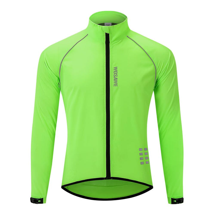 WOSAWE Herren-Fahrradjacke, Winddichte Radjacke Ultraleichte Sportbekleidung mit Reflektierendem Trä