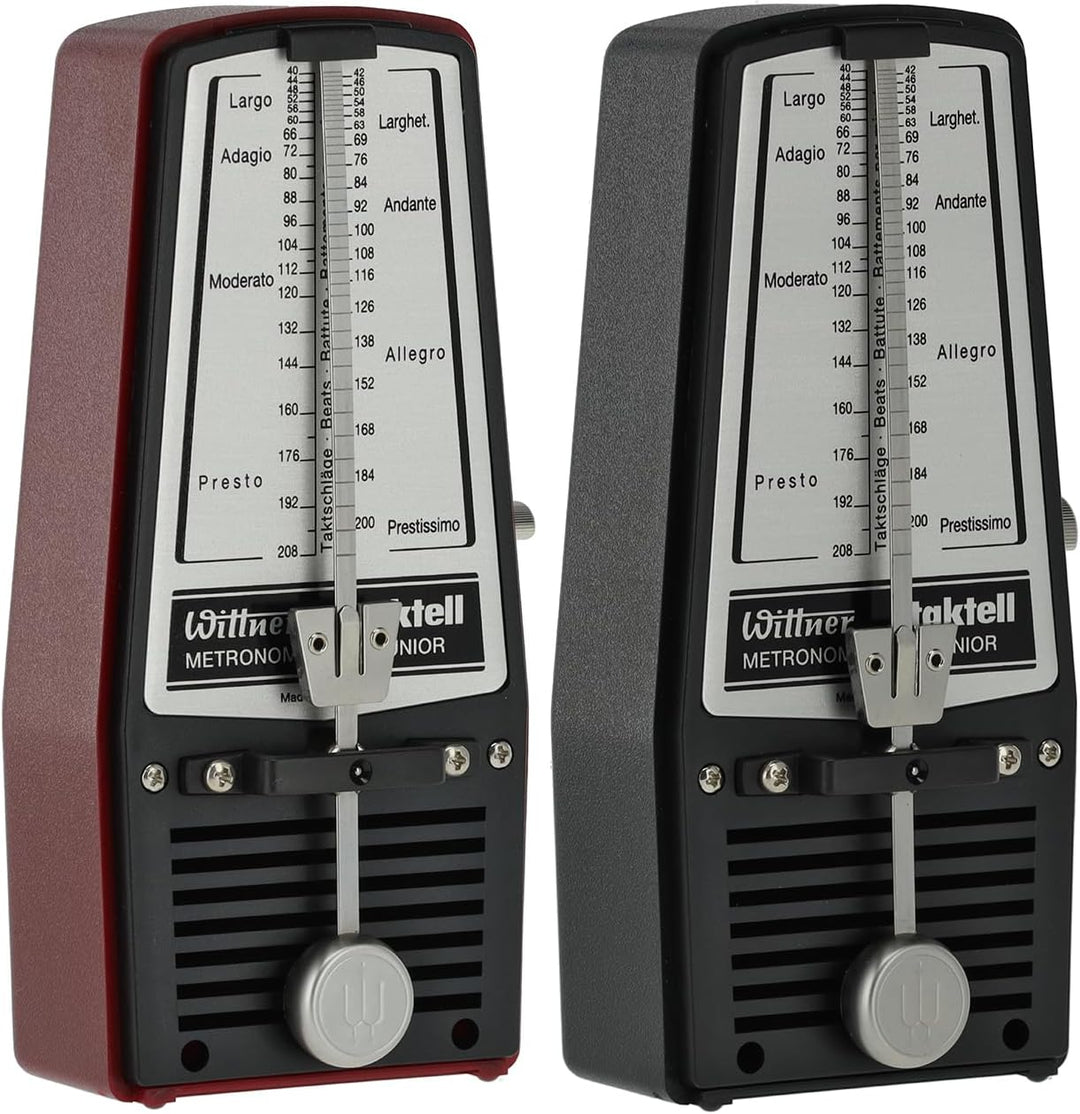 Wittner Metronom 826 Kunststoffgehäuse ohne Glocke Taktell Junior schwarz, schwarz