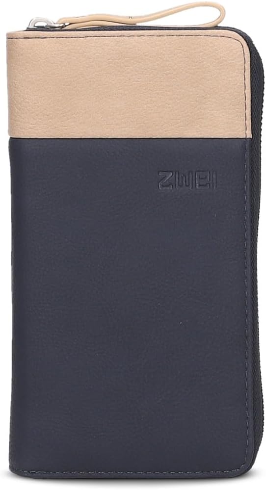 Zwei Eva Wallet EV2 Nubuk-Ink, Nubuk-ink