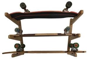 COR Surf Holz Surfbrett Wandhalterung für Surfbretter, Snowboards, Skateboards, dreistufiger Surfbre