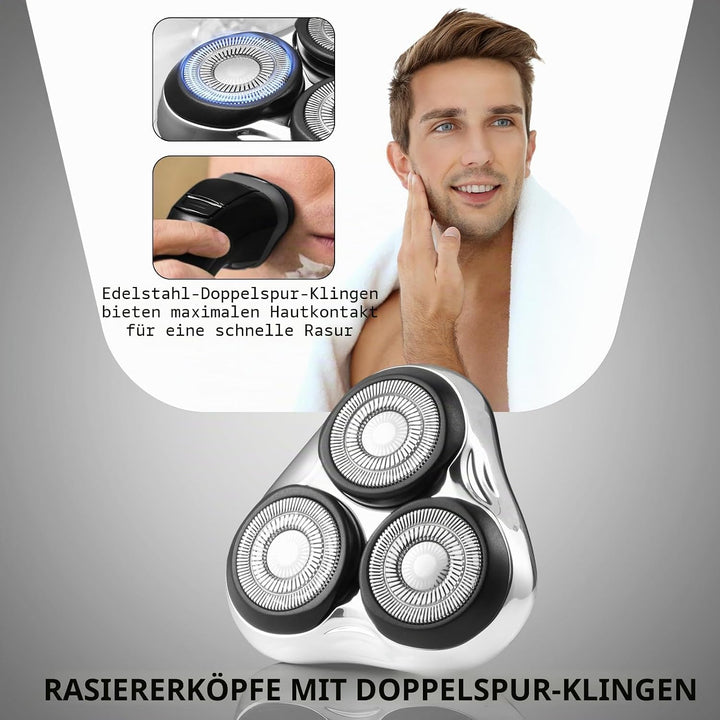 Universal Ersatz Rotierender Rasierkopf Kompatibel mit Remington Rasierer-Serie, für R3, R4, R5, R6,