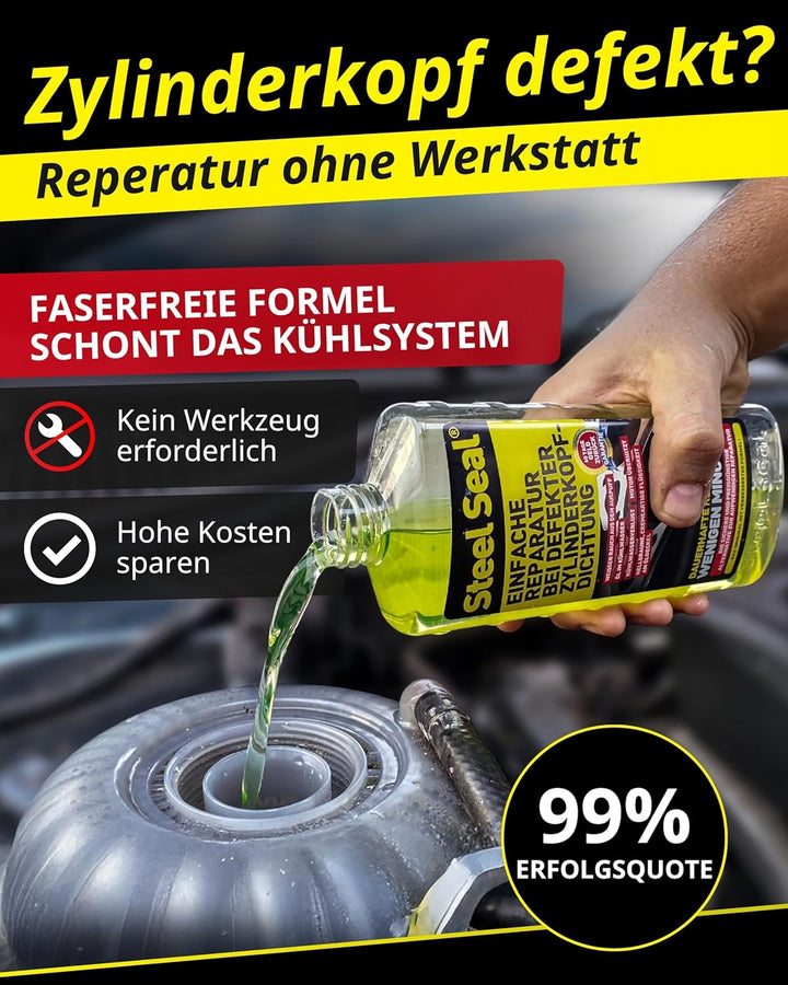 STEEL SEAL - Einfache Reparatur defekter Zylinderkopfdichtungen - Kopfdichtung Dichtmittel mit verbe