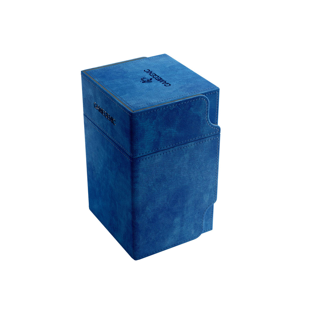 Gamegenic Watchtower 100-Card Convertible Deck Box, Blue Blau, Blau