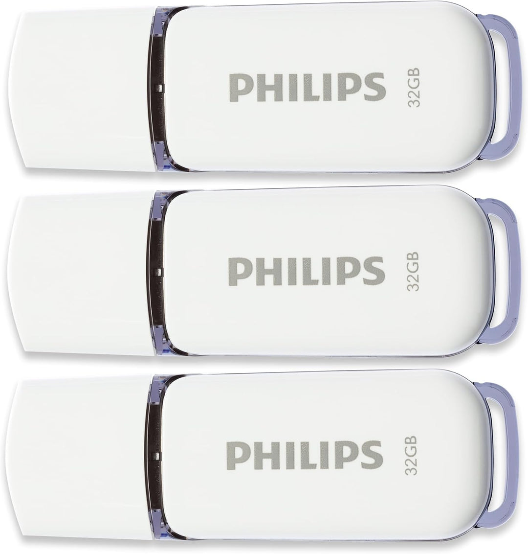 Philips Snow Edition 2.0 USB-Flash-Laufwerk USB-Stick 3X 32GB für PC, Laptop, Computer Data Storage,