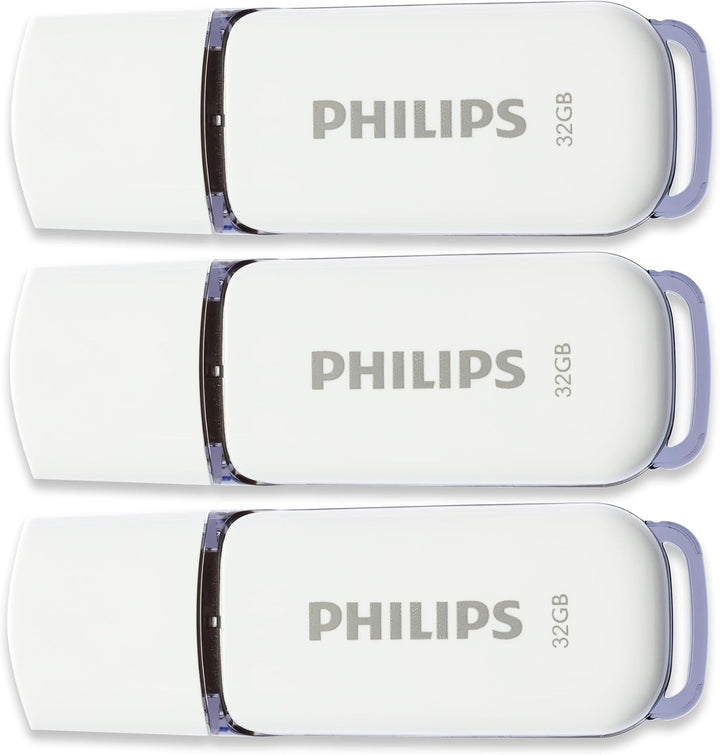 Philips Snow Edition 2.0 USB-Flash-Laufwerk USB-Stick 3X 32GB für PC, Laptop, Computer Data Storage,