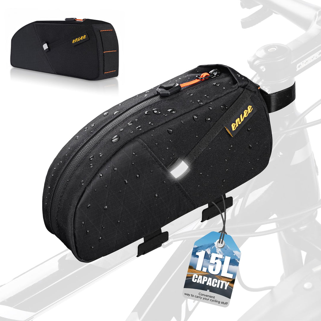 Desing Wish 1,5 L Fahrrad Rahmentasche Wasserdicht Fahrradtasche Rahmen Oberrohrtasche Werkzeugtasch