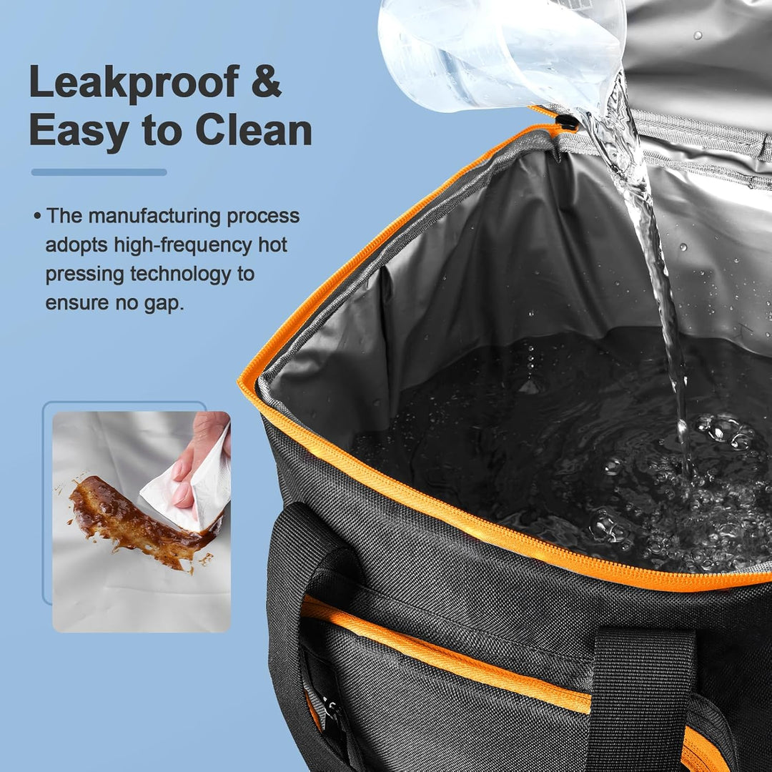 Odoland Kühlrucksack mit 3 Kühlakkus, 30 can Thermo Kühltasche Wasserdicht Rucksack zum Kühl mit Fla