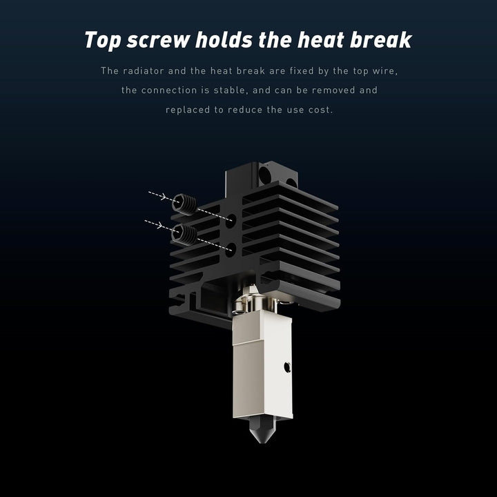 Upgrade TZ2.0 Bimetall Heatbreak Hotend w/überzogener Kupfer Heizblock Silikon Socke Hohe Temperatur