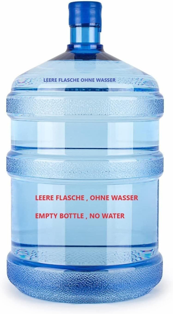 mutto Wasserflasche leer, Wasserbehälter für 19 Liter, Wiederverwendbare PET Wassergallone Leerflasc