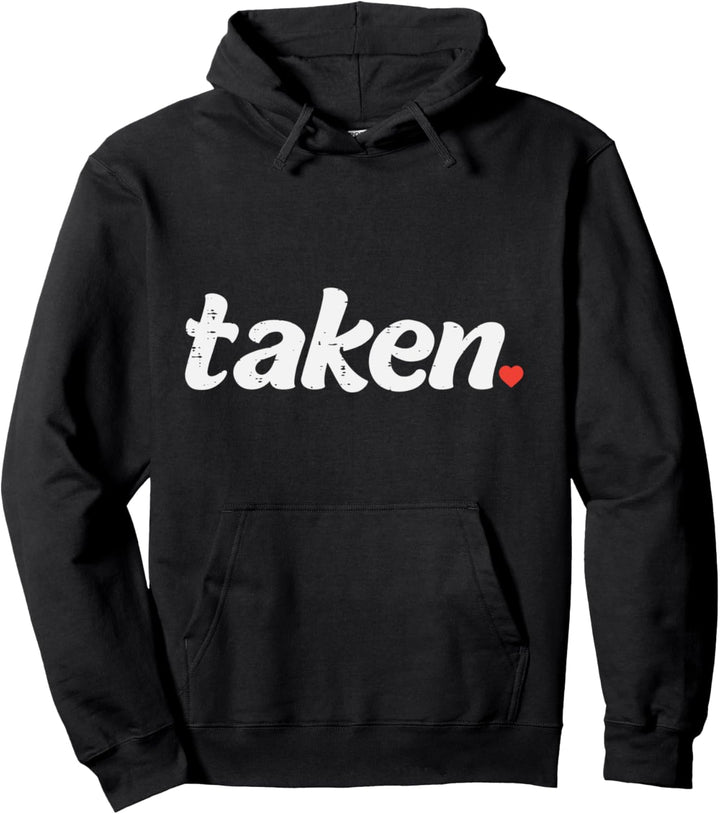 Taken Heart Valentines Day Couple Men Women Married Gift Pullover Hoodie