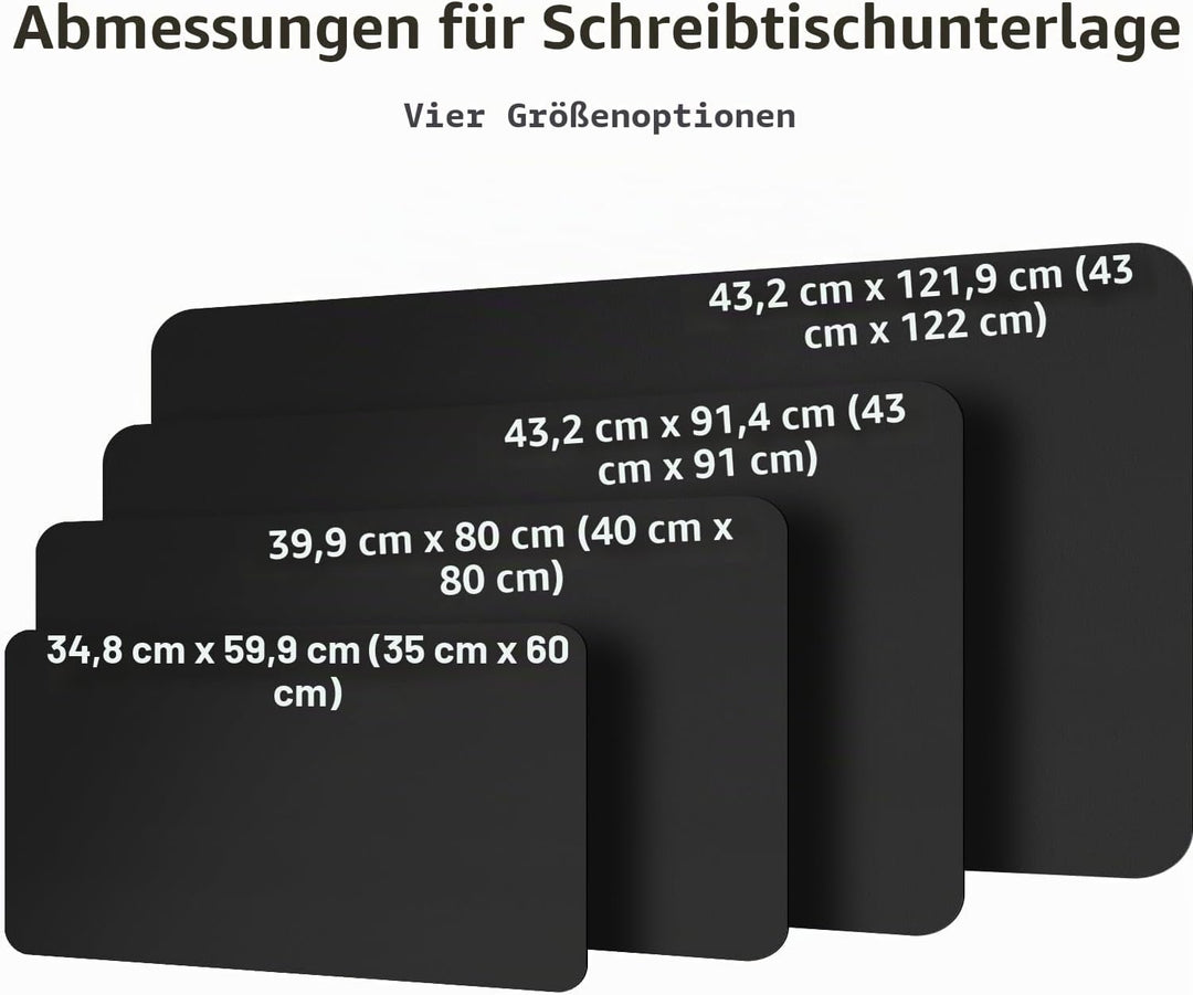 Aothia Schreibtischunterlage,PU-Leder-Schreibtischmatte,Mauspad,rutschfester Schreibtischschutz,wass