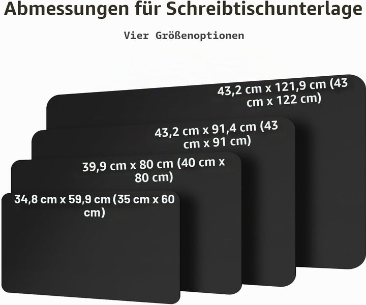 Aothia Schreibtischunterlage,PU-Leder-Schreibtischmatte,Mauspad,rutschfester Schreibtischschutz,wass