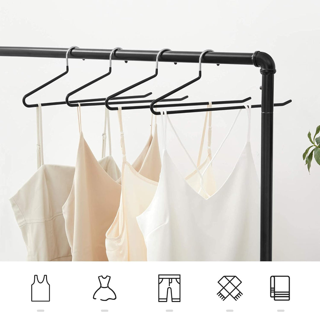 SONGMICS Hosenbügel, 20er Set, Kleiderbügel, offenes Ende, multifunktional, rutschfest, 38 x 0,5 x 1
