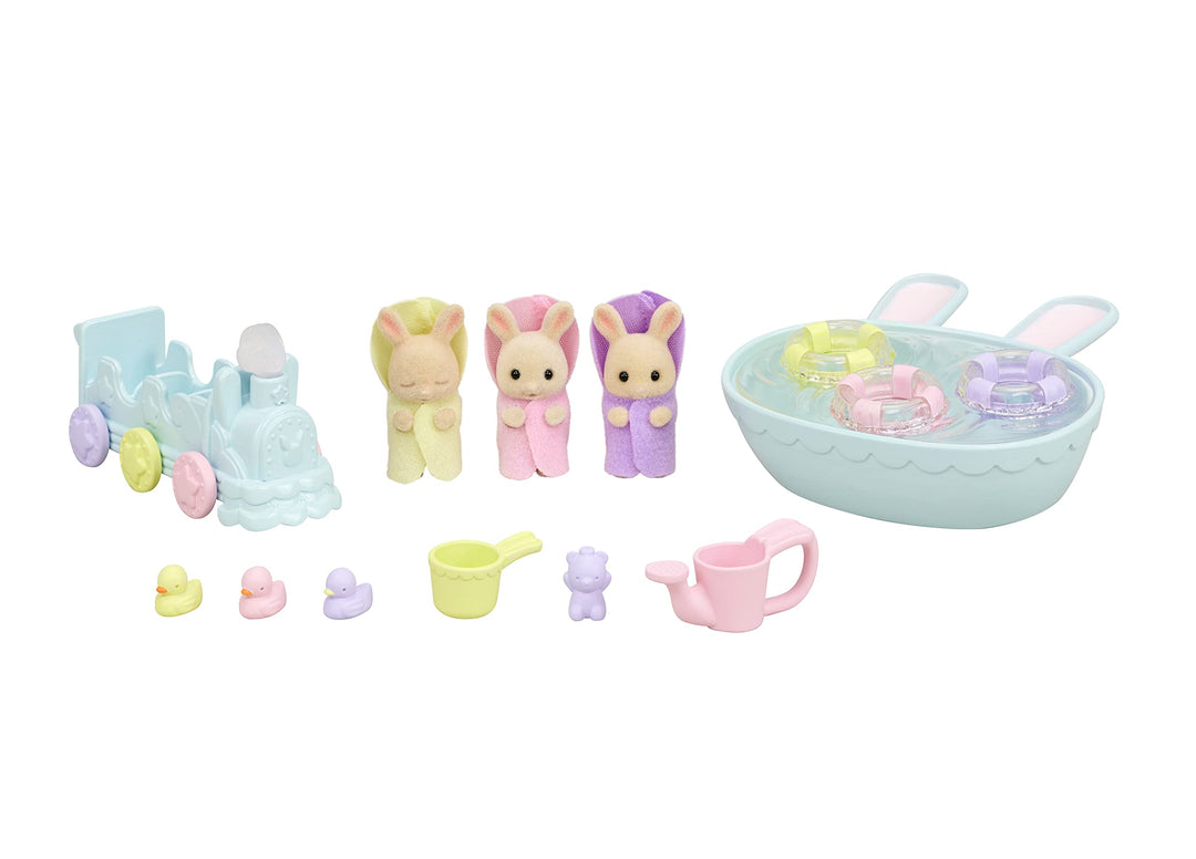 Sylvanian Families 5707 Triplets Baby Bathtime Set
