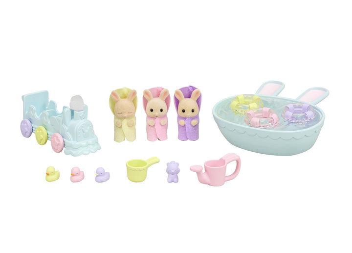 Sylvanian Families 5707 Triplets Baby Bathtime Set