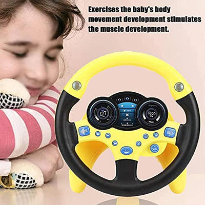 Lenkrad Spielzeug Beifahrer Auto Spielzeug mit Musik und Licht Kind Kinder fahren Lernspielzeug Musi