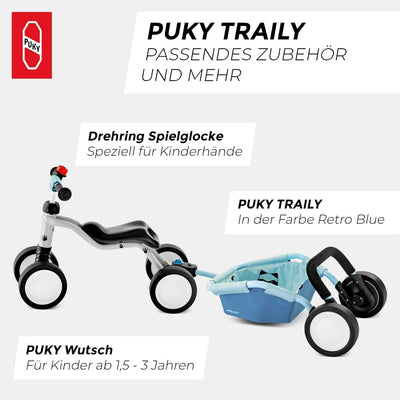 Puky TRAILY | 3-in-1 Vielseitiges Spielerlebnis | Lauflernwagen für Sicherheit & Entwicklung | Für I
