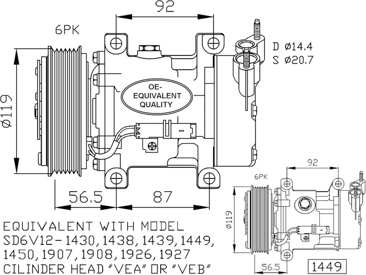 NRF 32227 Kompressor, Klimaanlage