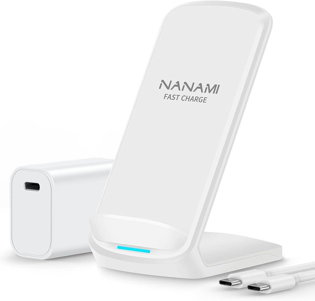 NANAMI Fast Wireless Charger, Handy-induktionsladegeräte (mit USB ladegerät Quick Charge 3.0 Adapter