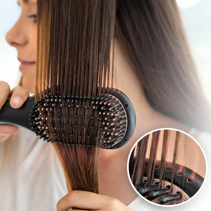 Cecotec Luftbürste Bamba InstantCare AirFlow, Keramikbeschichtung, Geeignet für alle Haartypen, 4 Te