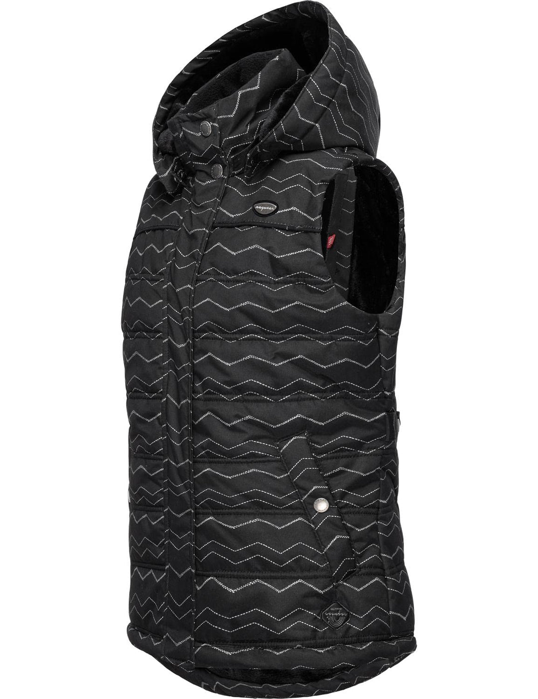 Ragwear Kinder Mädchen Outdoor-Weste Steppweste wasserdicht mit Abnehmbarer Kapuze Marrin Chevron 12
