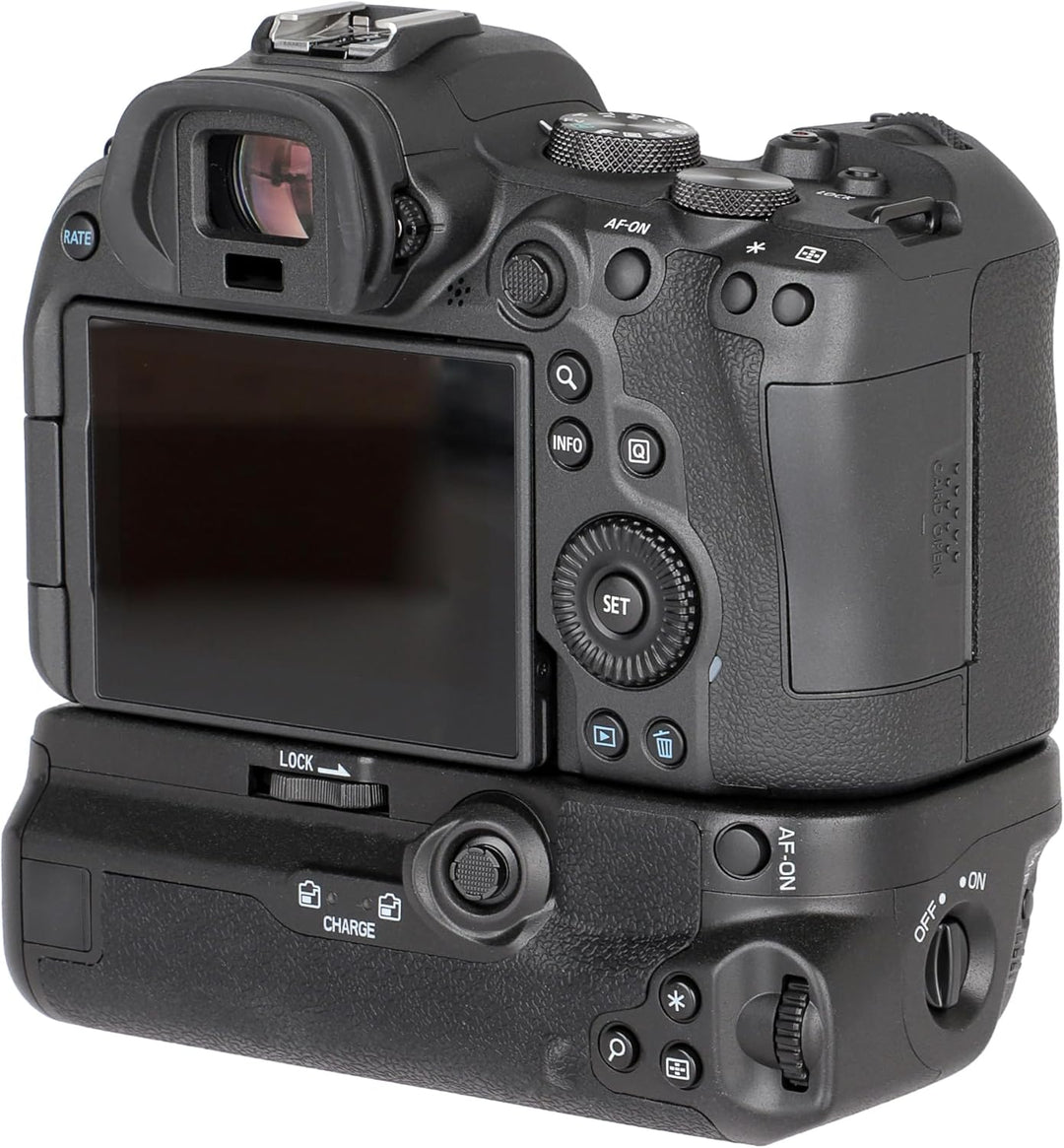 ayex Batteriegriff Kompatibel mit Canon EOS R5 & R6 wie BG-R10 inkl. 2X LP-E6N Akkus kompakter Handg