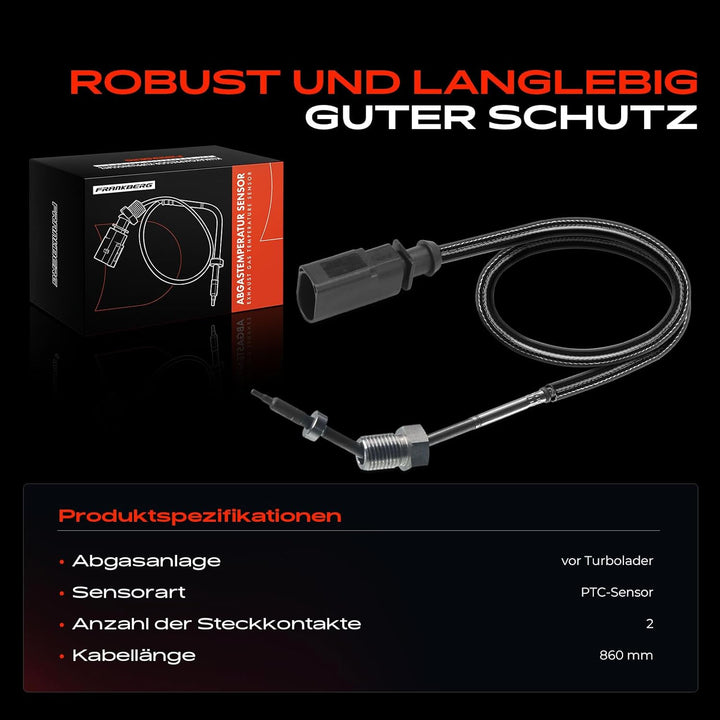 Abgastemperatursensor vor Turbolader für A3 TT ALTEA IBIZA LEON TOLEDO FABIA OCTAVIA SUPERB CADDY E-