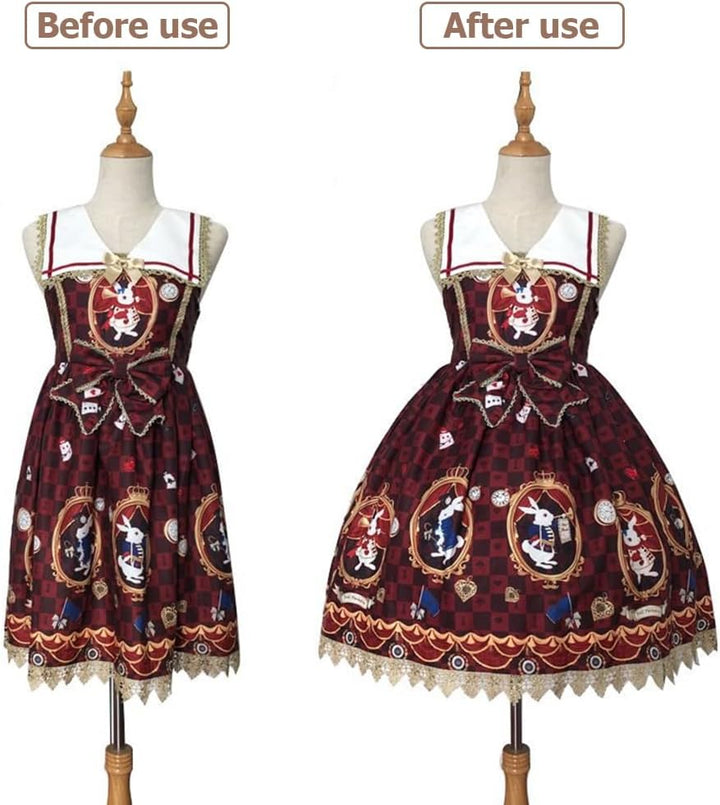 GORGECRAFT 7m X 7mm Kunststoffummantelte Stahlstäbchen Weisse Korsettstäbchen Federstahlstäbchen Zum