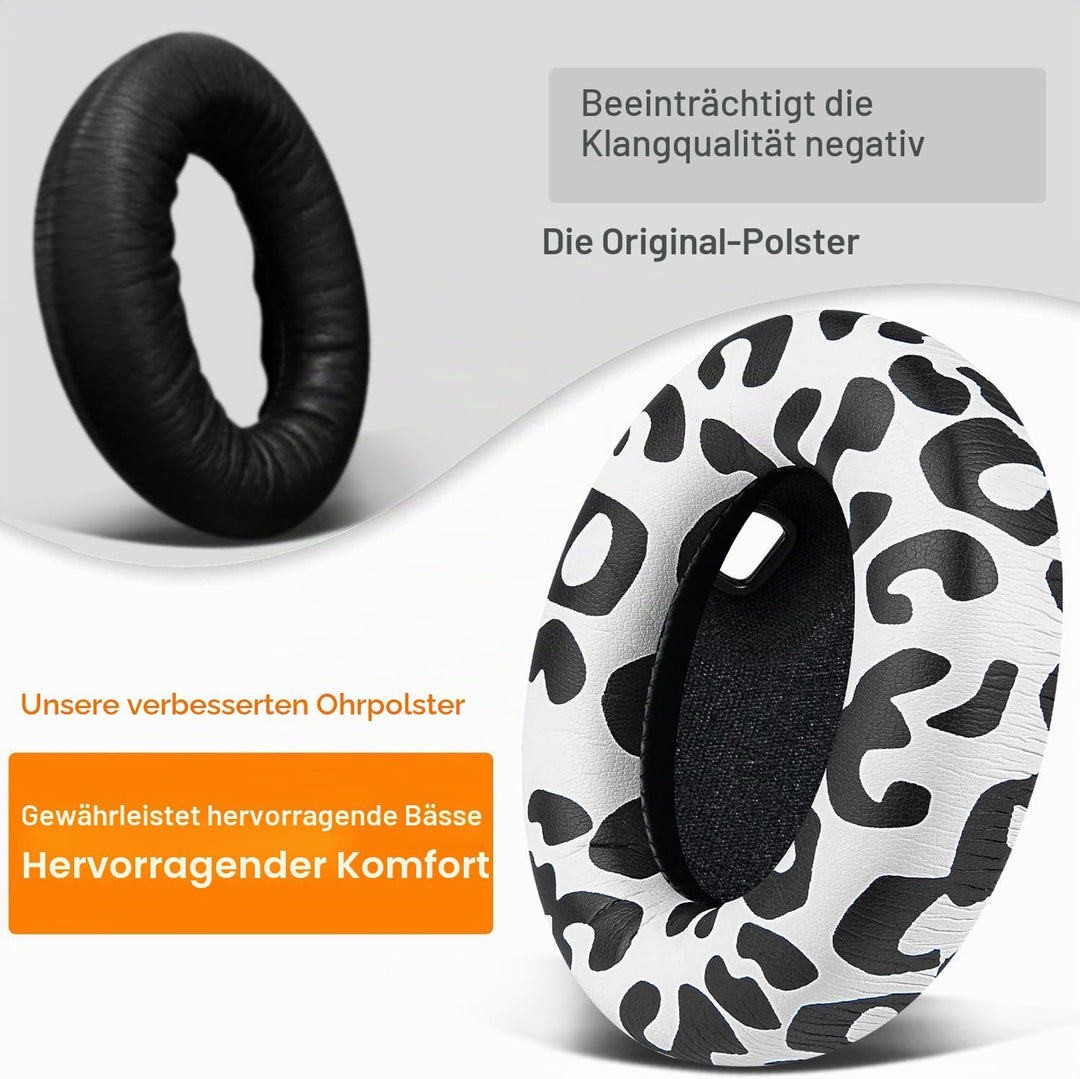 SOULWIT Professionelle Ersatz Ohrpolster für Sony WH-1000XM4 (WH1000XM4) Over-Ear Kopfhörer mit Weic