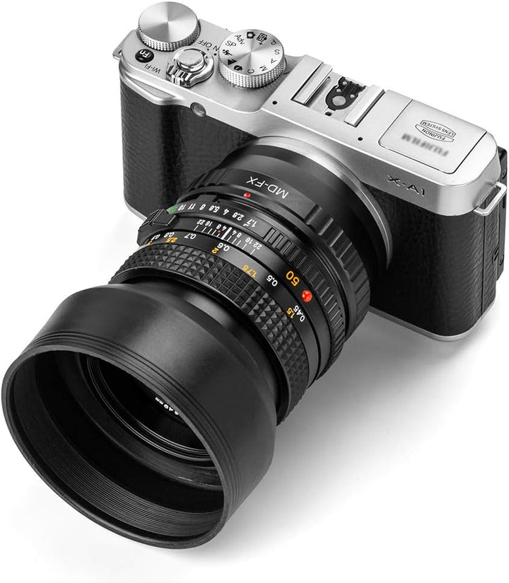 72mm mm Gegenlichtblende Set,Fotover Universal Zusammenklappbar Gummi Sonnenblende +Tulip Blume Stre