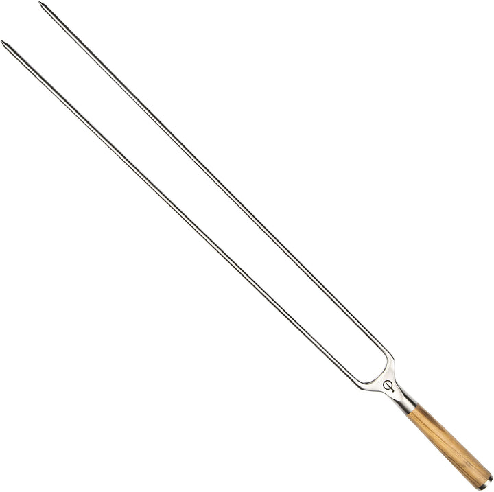 Forged Churrasco Grillspiesse 50cm, Olivenholz Griff, Edelstahl, Gabelspiess 50.0 Zentimeter, 50.0 Z