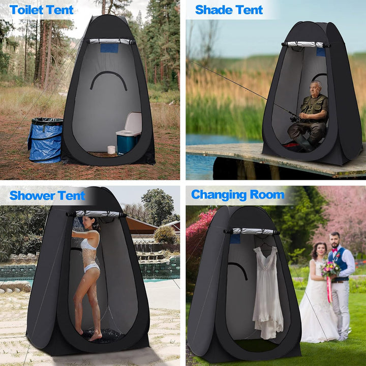 TUKAILAI Camping Toilettenzelt Duschzelt Pop Up Umkleidezelt Privatsphäre Toilette Umkleidekabine La
