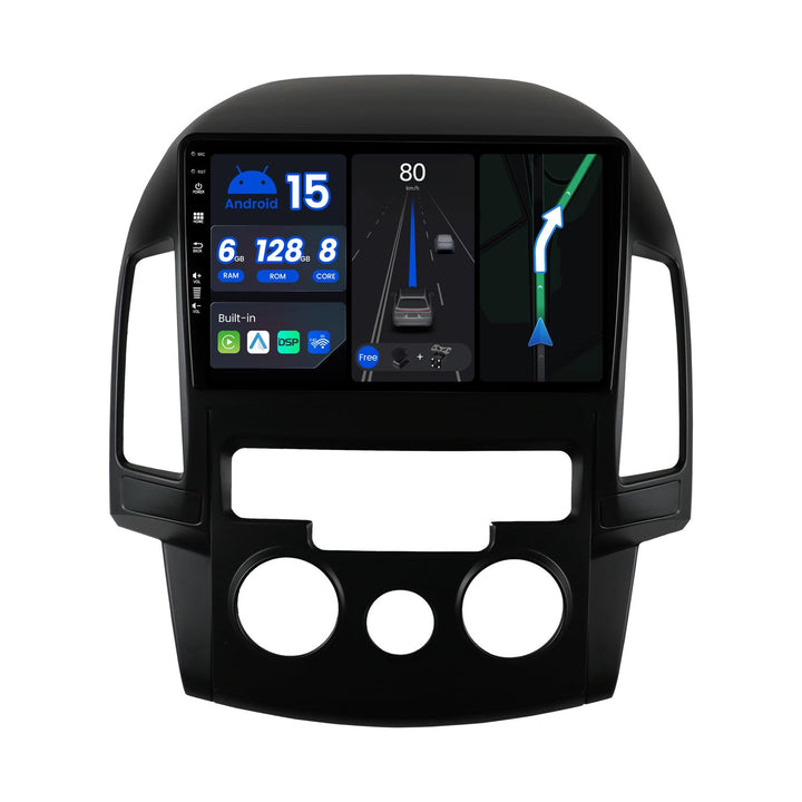 [6G+128G] Android 15 Autoradio Passt für Hyundai I30 (2006-2011) - Eingebaut DSP/Carplay/Android Aut