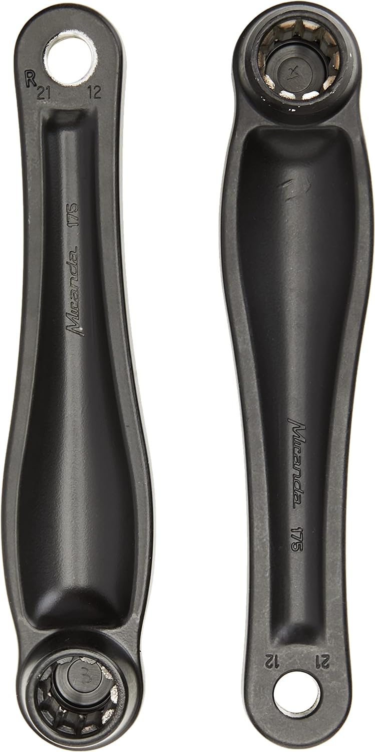 Miranda Unisex E Isis E Stil Paar L/H R/H E-Bike Kurbeln Beta, schwarz, 175 mm