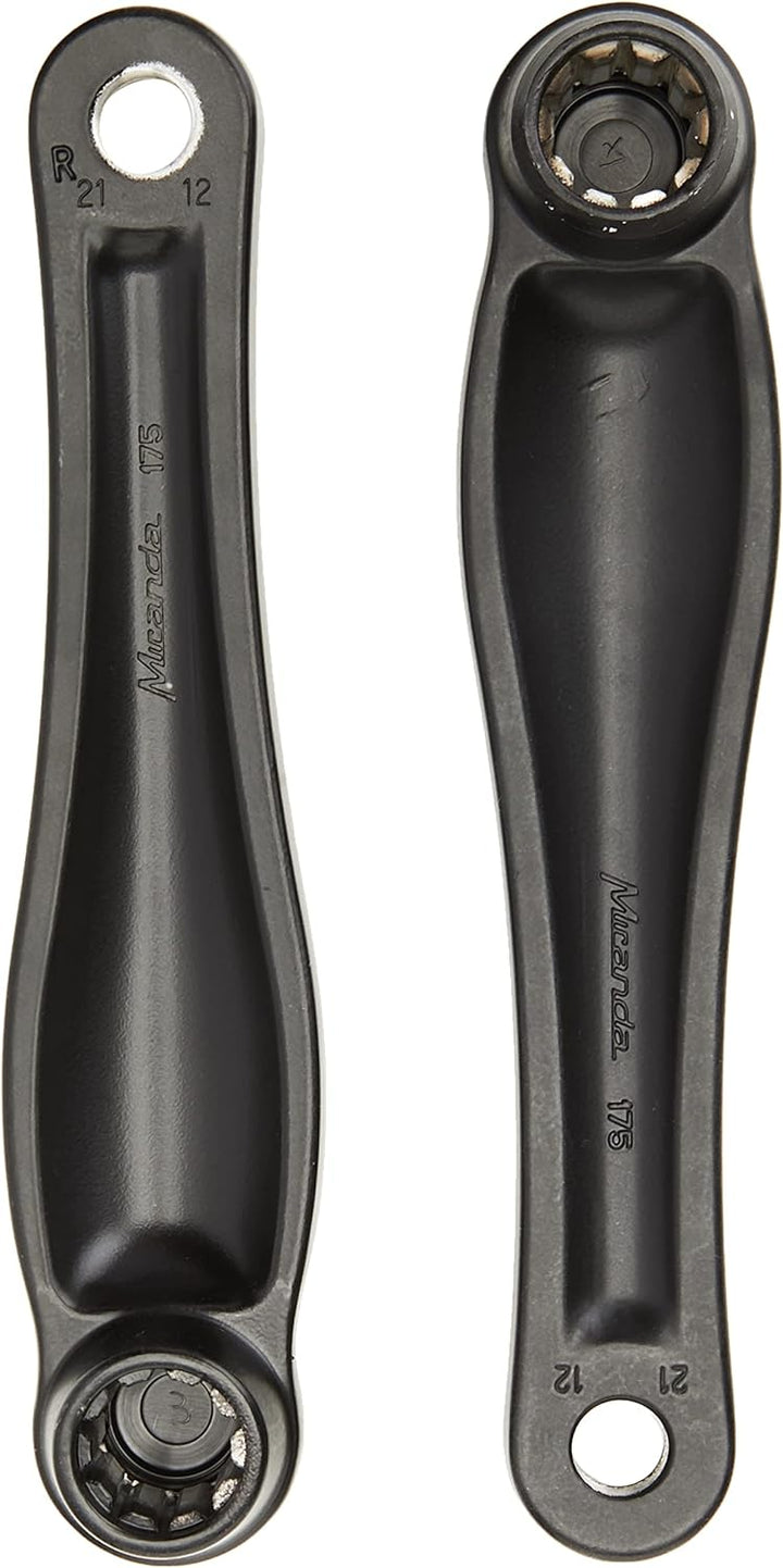 Miranda Unisex E Isis E Stil Paar L/H R/H E-Bike Kurbeln Beta, schwarz, 175 mm