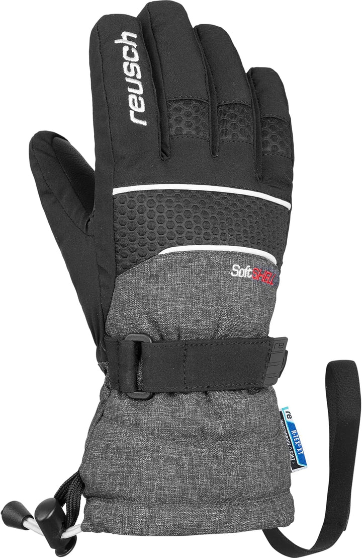 Reusch Connor R-TEX XT Junior warme, wasserdichte, Winddichte und atmungsaktive Fingerhandschuhe Ski