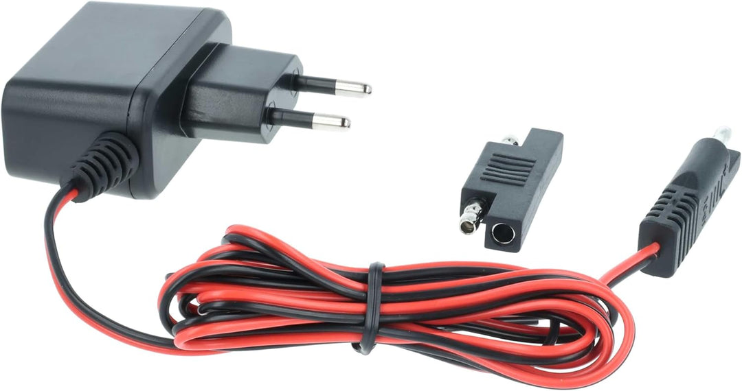 vhbw Ladegerät für Starter Akkus kompatibel mit MTD Rasenmäher | 12 V / 0,1 A, 2m