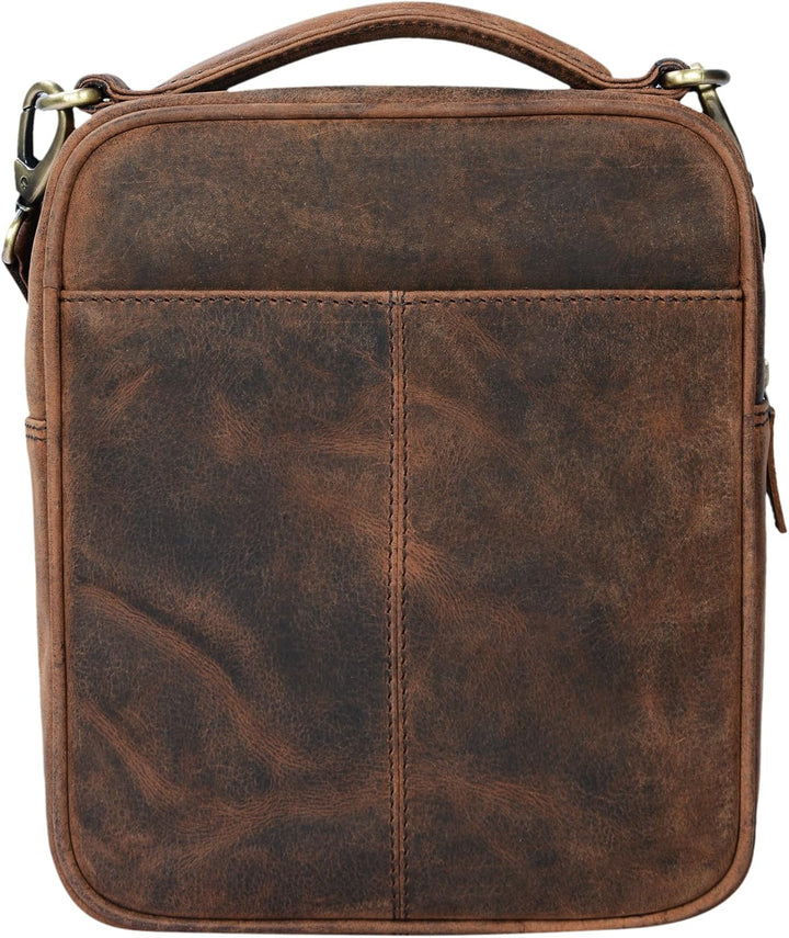 STILORD 'Mats' Herren Handtasche Leder Vintage kleine Messenger Bag mit Tragegriff Tablettasche für