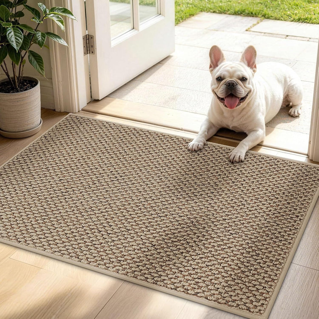 JSEI Fussmatte Innen 60 x 90 cm, Schmutzfangmatte rutschfest waschbar, Türmatte für Haustür Flur Ein