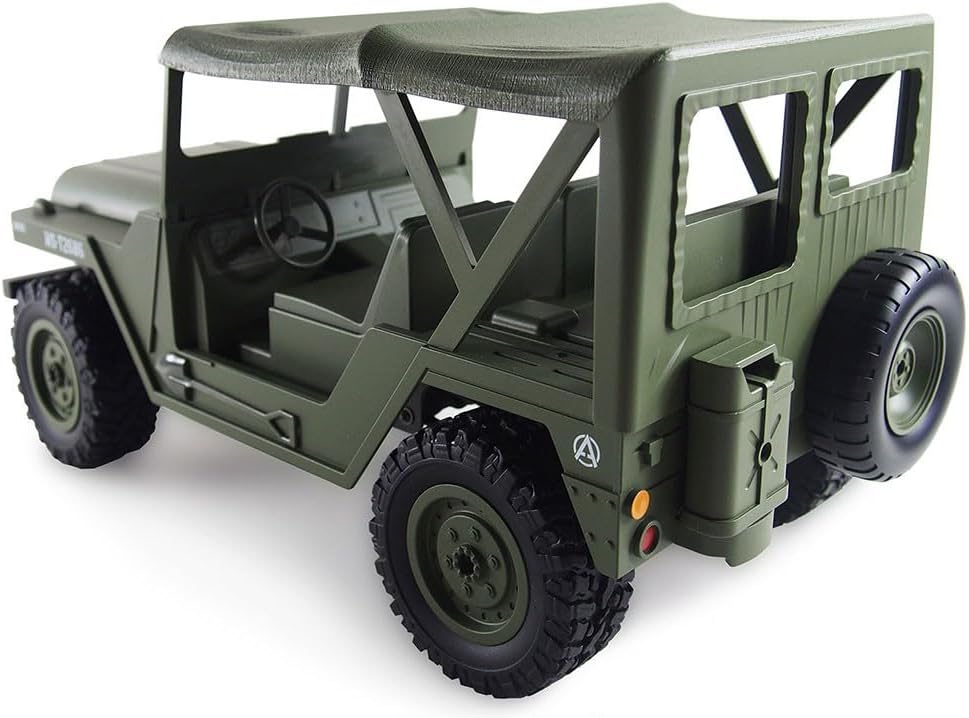 Amewi Unisex Jugend U.S. Militär Geländewagen 1:14 RC Modellauto Elektro Allradantrieb RTR 2,4 GHz,