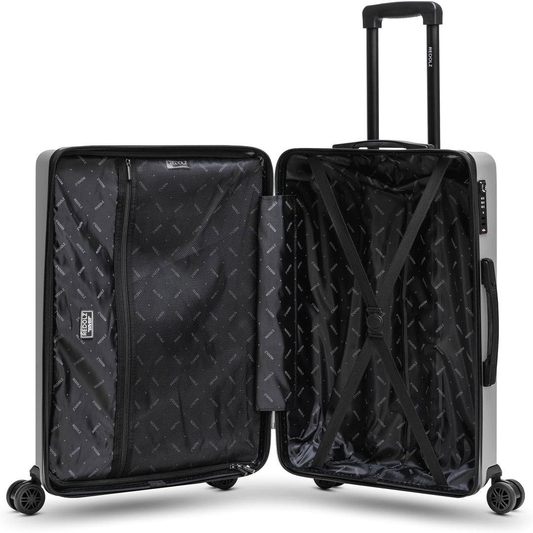 REDOLZ Mittelgrosser Hartschalen Check-in Koffer | Trolley 44 x 24 x 65 cm aus hochwertigem ABS Mate