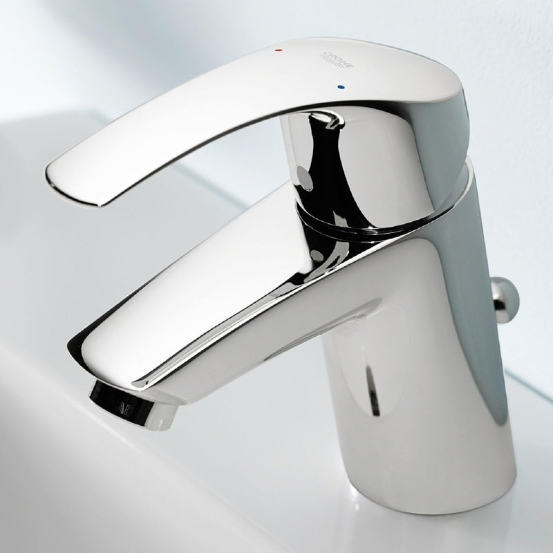 GROHE Eurosmart Waschtischarmatur, versenkbare Kette, Standard-Auslauf 33188002 S versenkbare Kette,