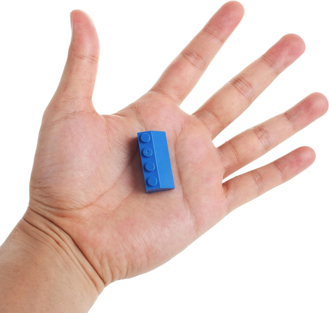 100 Bausteine In Dachform, Kompatibel Zu Allen Anderen Herstellern - Blau, Blau