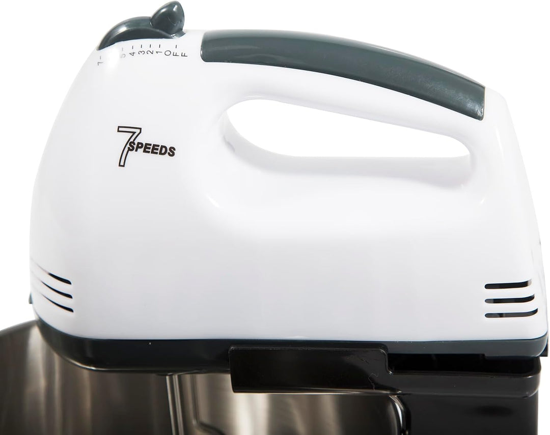 350w Handmixer Elektro-Eierquirl 7-Fach Verstellbar Elektrisch Handrührgerät 1,7 L Mit 2 Rührstäben